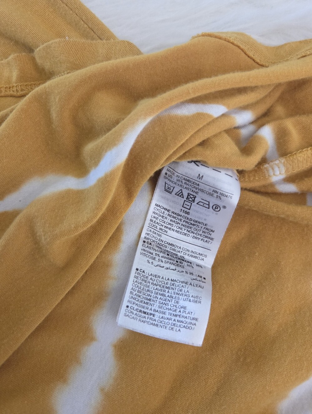 Old Navy Mustard Tie-Dye Short Sleeve Tee Shirt - Women Luxe - Picture 11 of 12